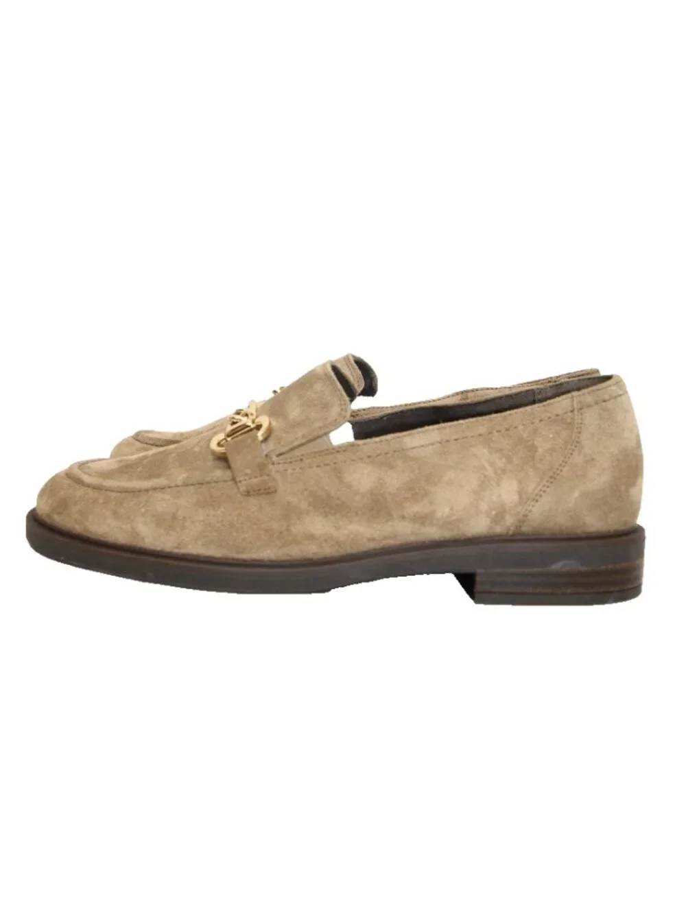 $490 PAUL GREEN Brittany Bit Loafer SHOES TAN BROWN SOFT SUEDE 7.5 US (TF22)